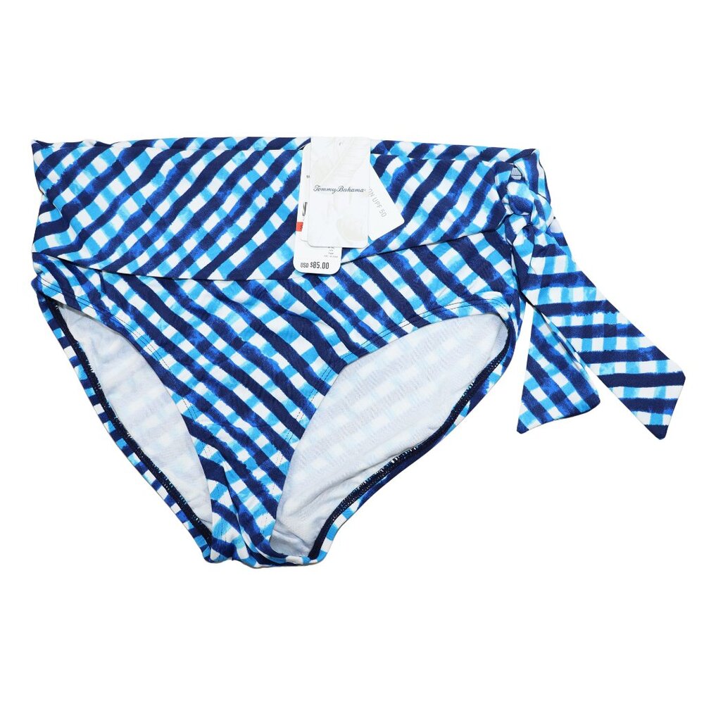Tommy Bahama Harbour Island Hi-Waist Tummy Control Bikini Bottom Swimwear XS NWT